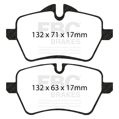EBC Brakes Greenstuff 6000 Series Truck and SUV Brake Pad Set (DP6992)