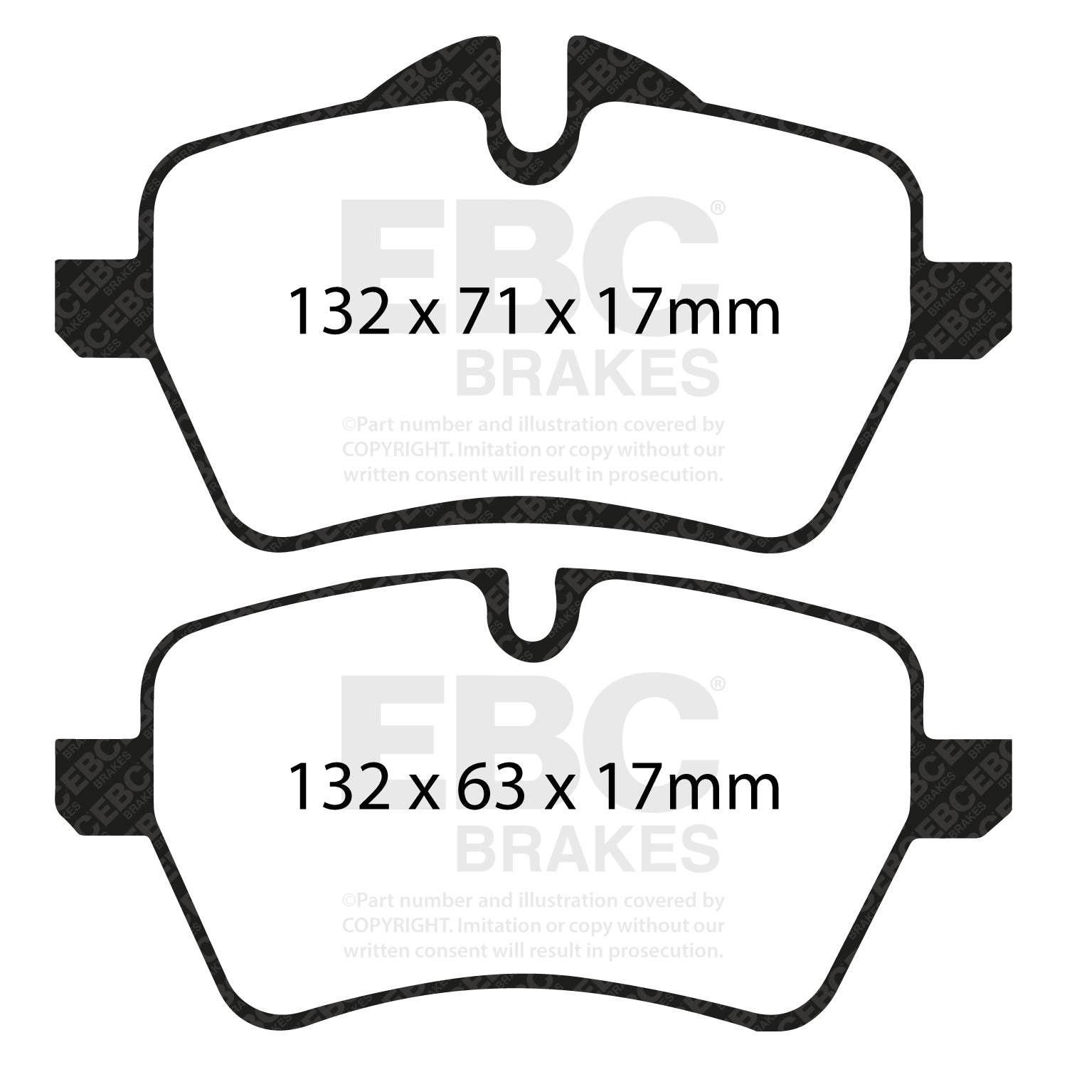 EBC Brakes Greenstuff 6000 Series Truck and SUV Brake Pad Set (DP6992)