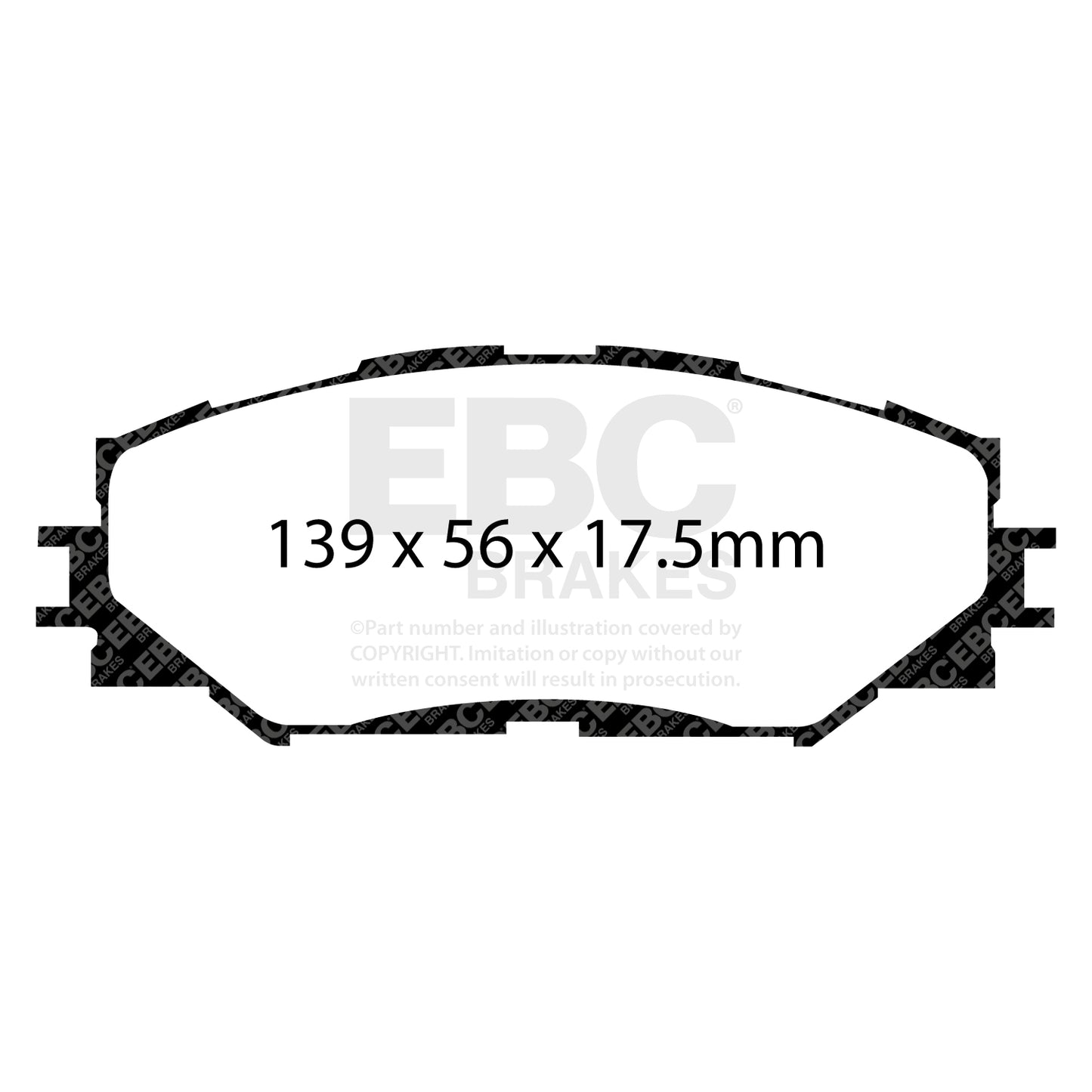 EBC Brakes Greenstuff 6000 Series Truck and SUV Brake Pad Set (DP6992)