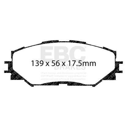 EBC Brakes Greenstuff 6000 Series Truck and SUV Brake Pad Set (DP6992)