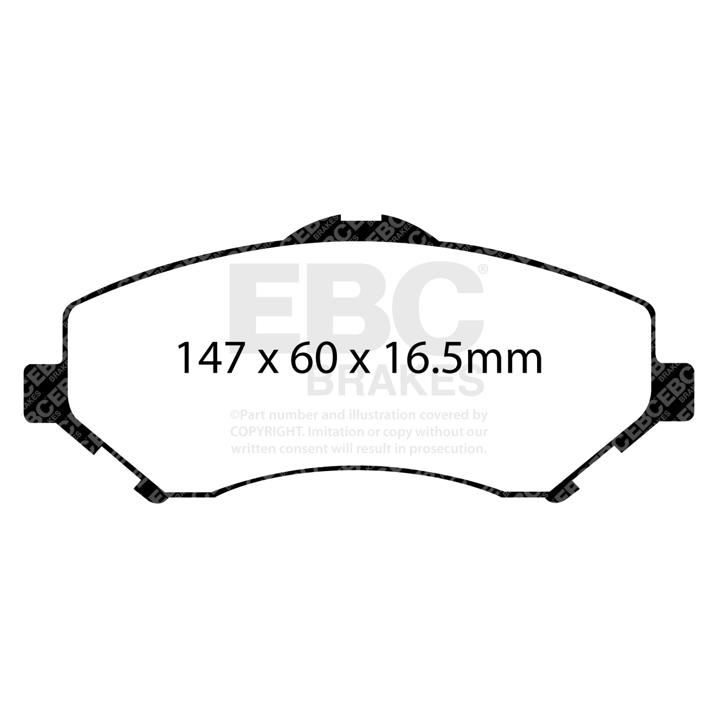 EBC Brakes Greenstuff 6000 Series Truck and SUV Brake Pad Set (DP6992)