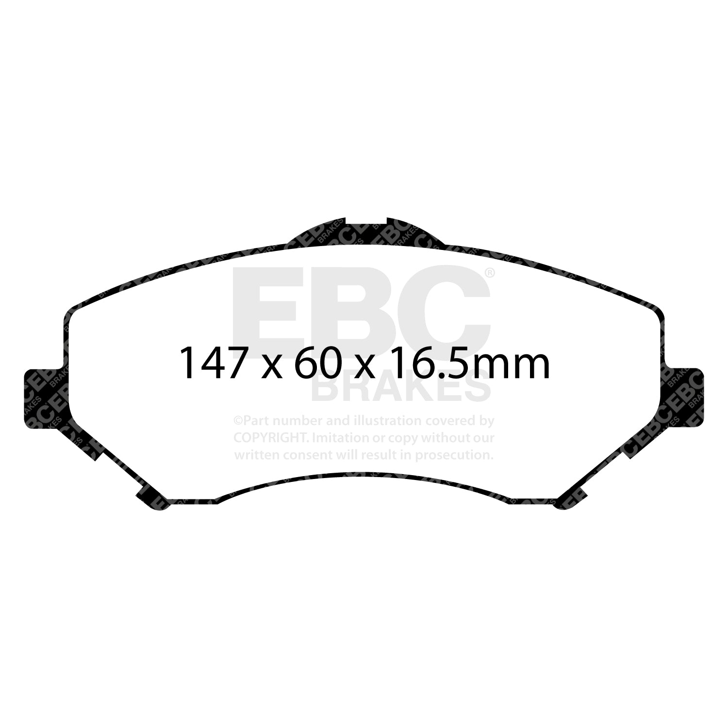 EBC Brakes Greenstuff 6000 Series Truck and SUV Brake Pad Set (DP6992)