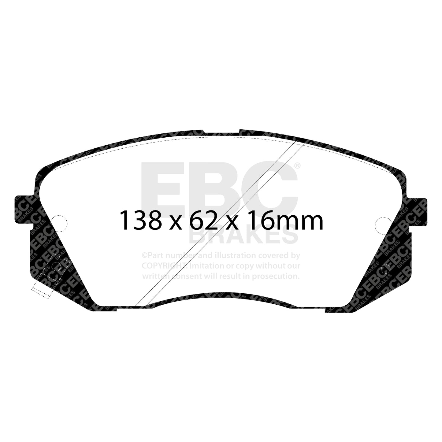 EBC Brakes Greenstuff 6000 Series Truck and SUV Brake Pad Set (DP6992)