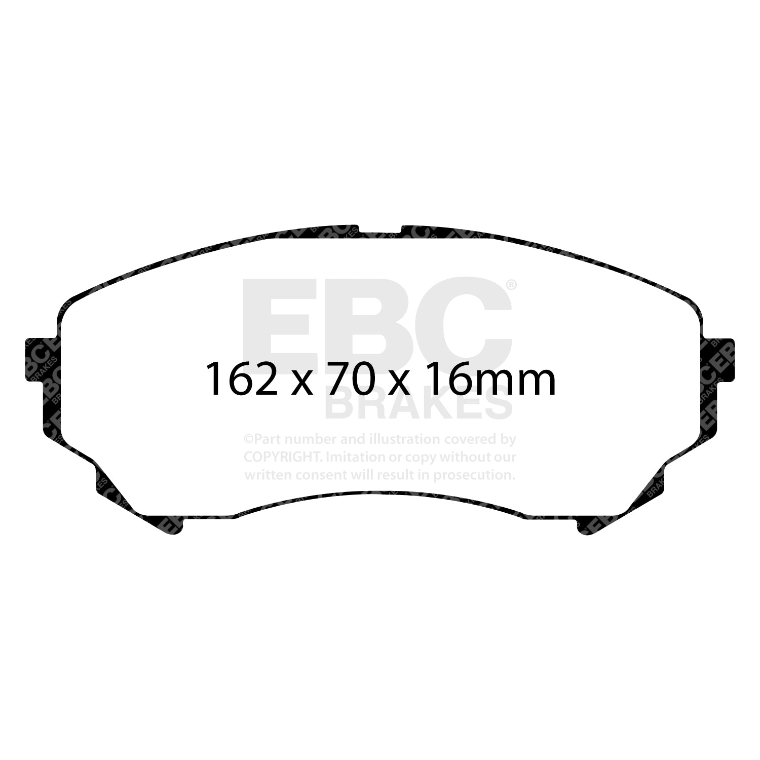 EBC Brakes Greenstuff 6000 Series Truck and SUV Brake Pad Set (DP6992)