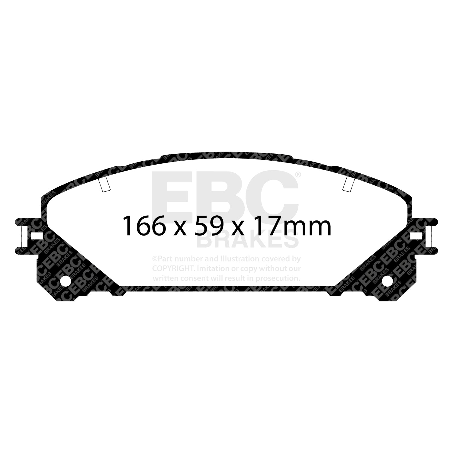 EBC Brakes Greenstuff 6000 Series Truck and SUV Brake Pad Set (DP6992)