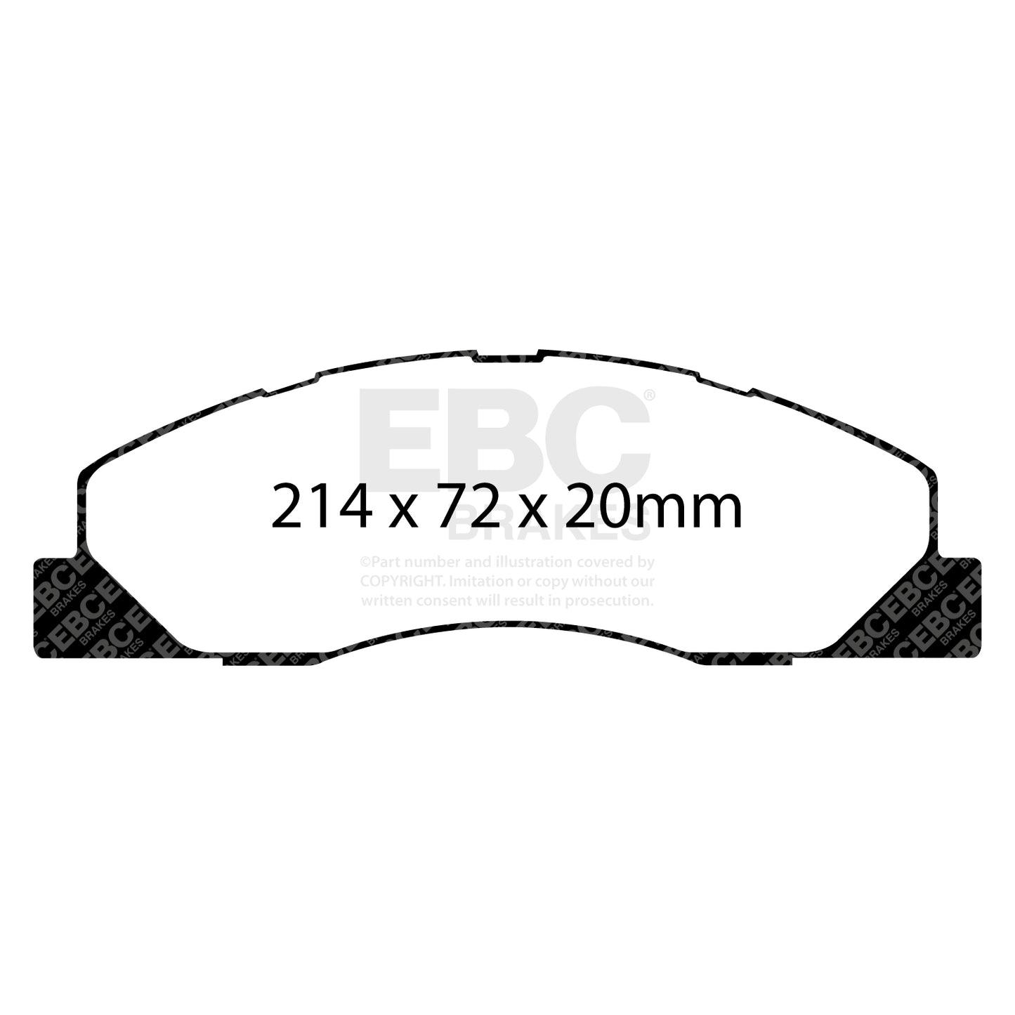 EBC Brakes Greenstuff 6000 Series Truck and SUV Brake Pad Set (DP6992)