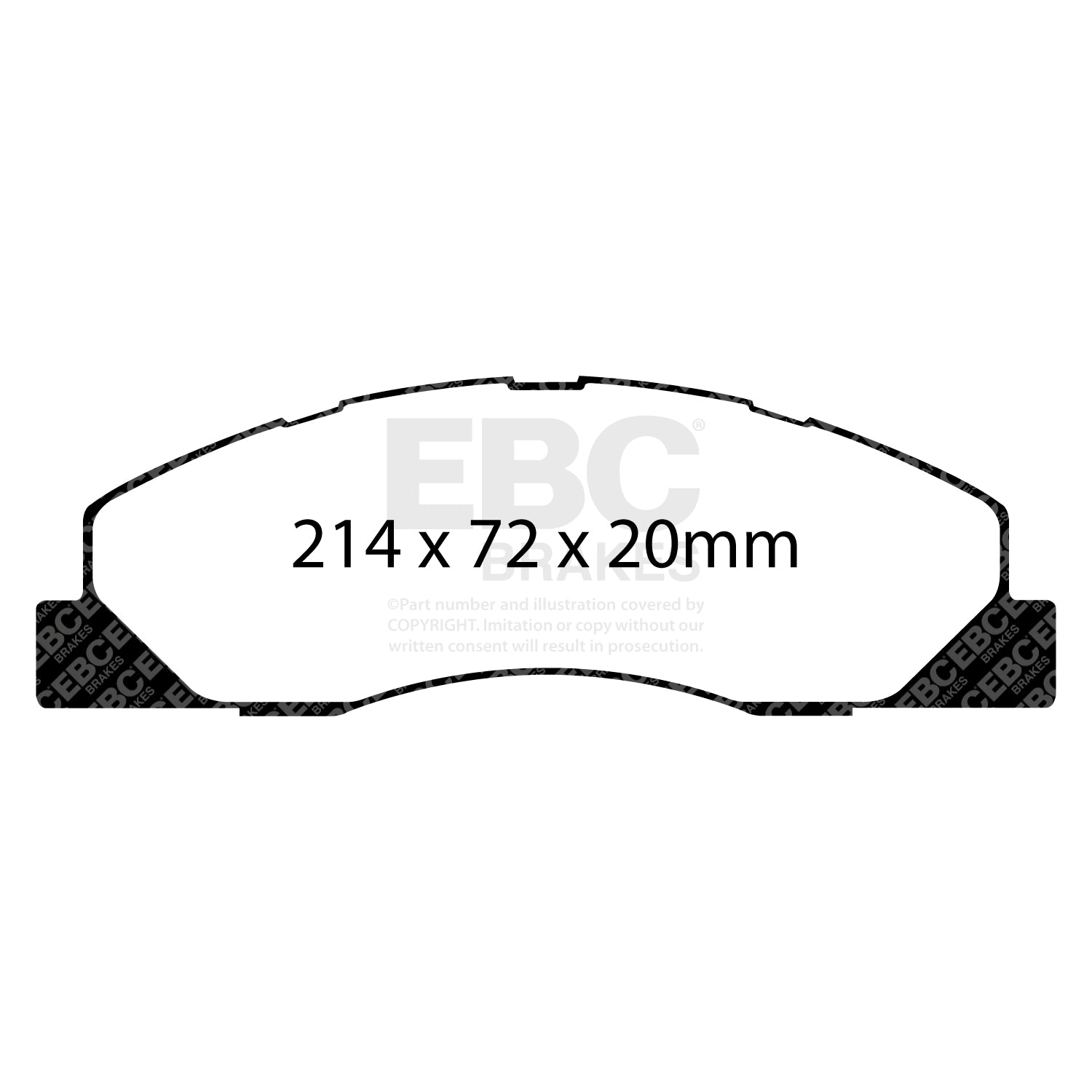 EBC Brakes Greenstuff 6000 Series Truck and SUV Brake Pad Set (DP6992)