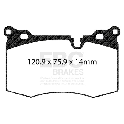 EBC Brakes Greenstuff 6000 Series Truck and SUV Brake Pad Set (DP6992)