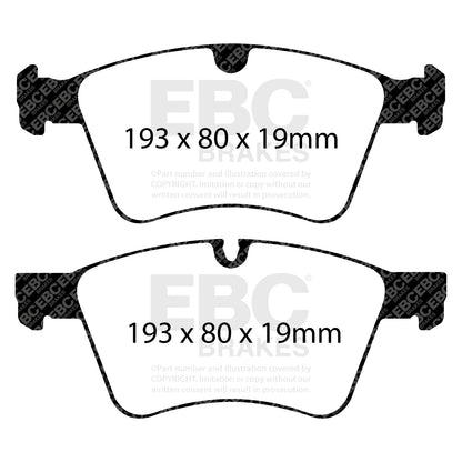 EBC Brakes Greenstuff 6000 Series Truck and SUV Brake Pad Set (DP6992)