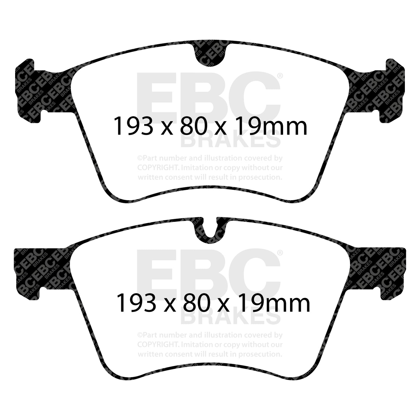 EBC Brakes Greenstuff 6000 Series Truck and SUV Brake Pad Set (DP6992)