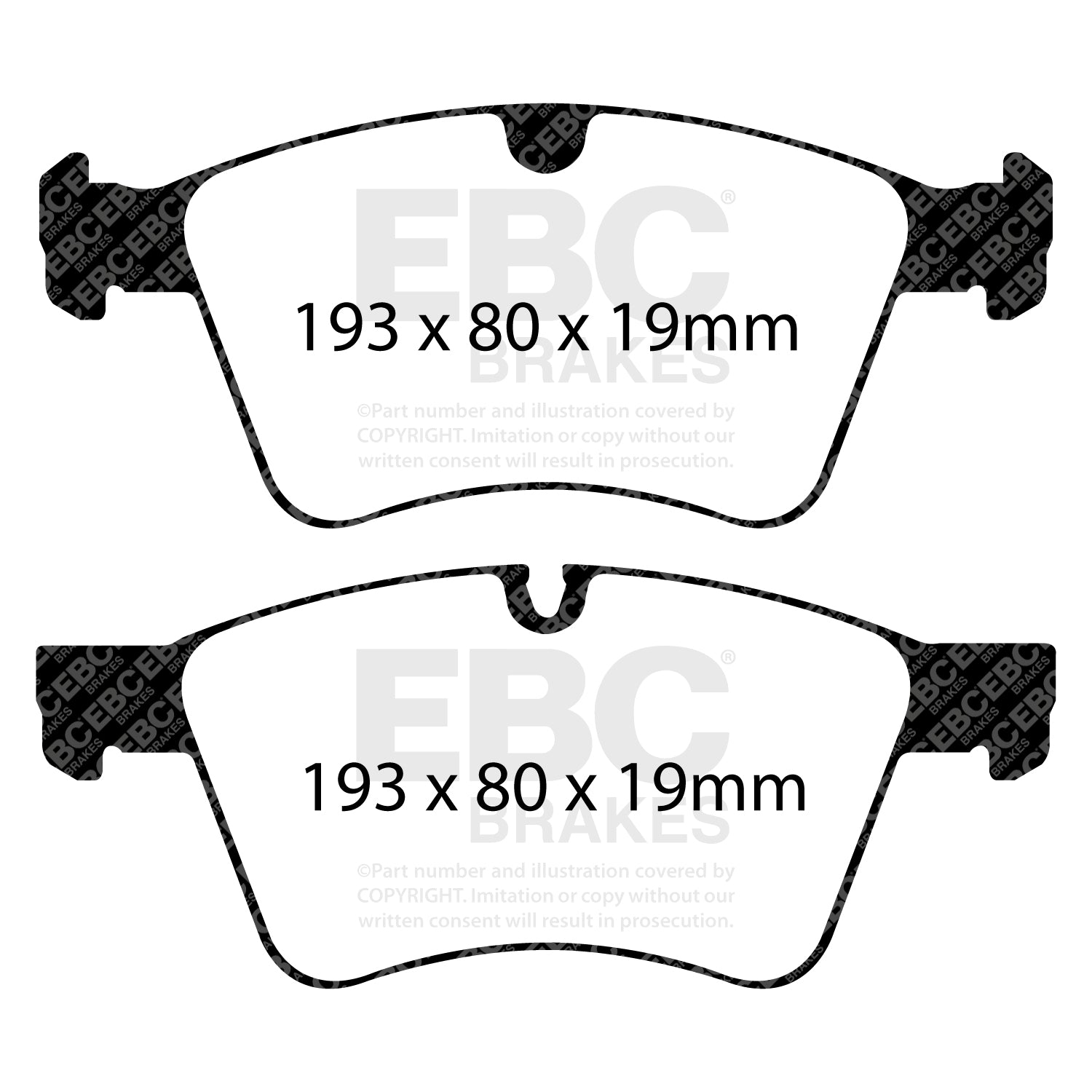 EBC Brakes Greenstuff 6000 Series Truck and SUV Brake Pad Set (DP6992)
