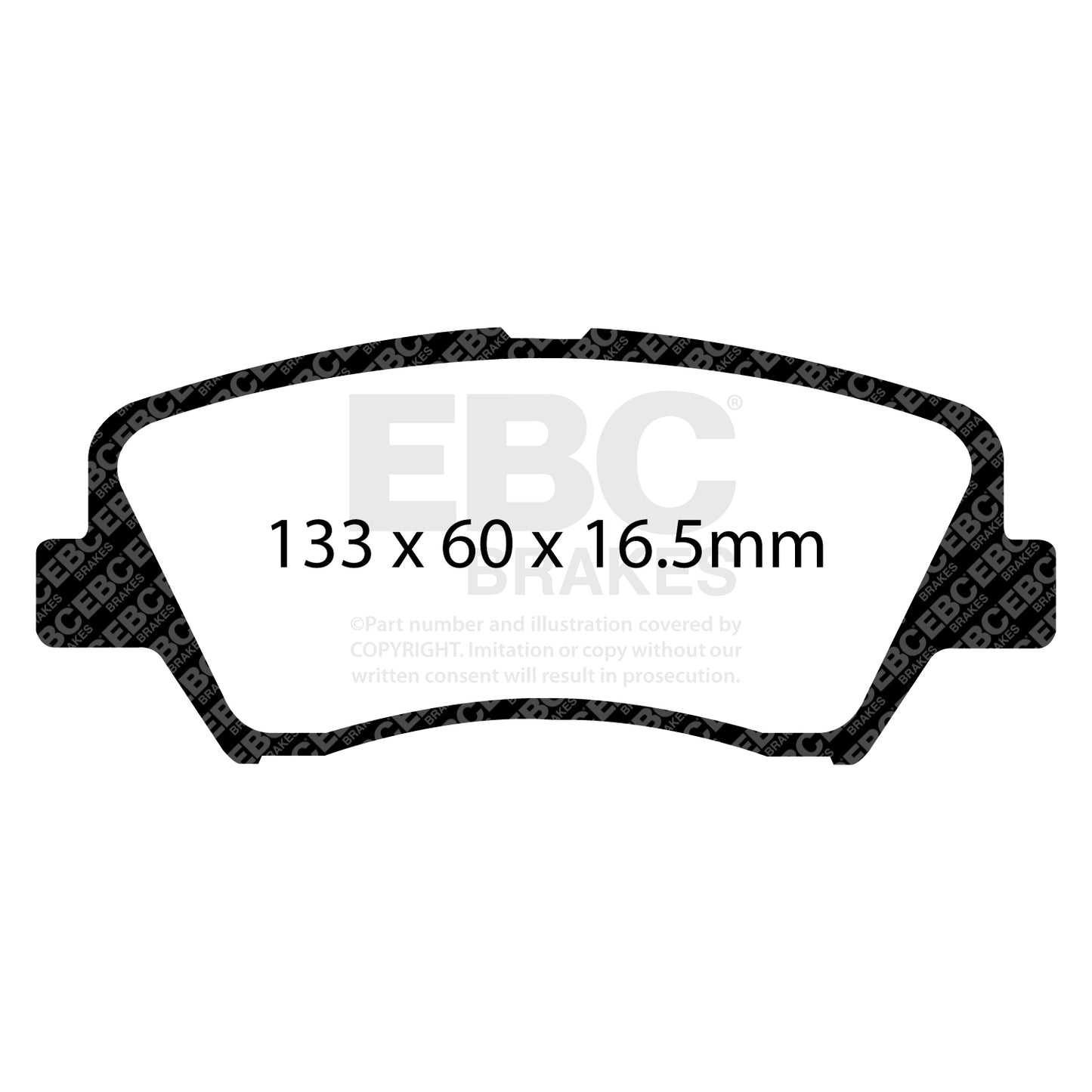 EBC Brakes Greenstuff 6000 Series Truck and SUV Brake Pad Set (DP6992)