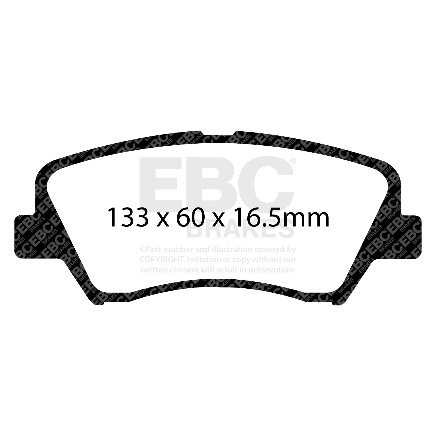 EBC Brakes Greenstuff 6000 Series Truck and SUV Brake Pad Set (DP6992)