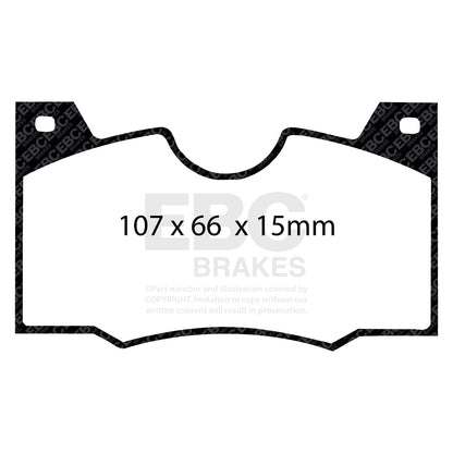 EBC Brakes Greenstuff 6000 Series Truck and SUV Brake Pad Set (DP6992)