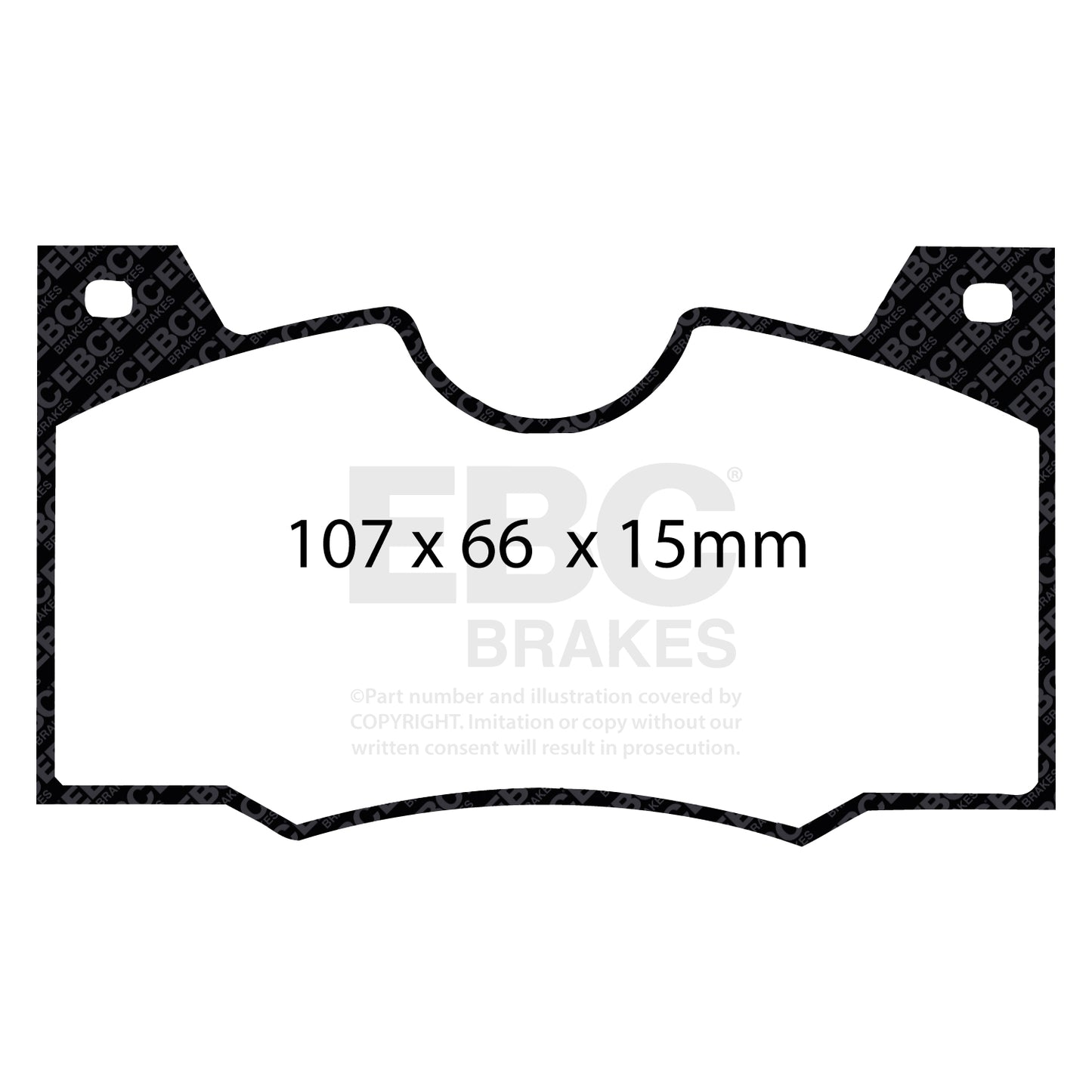 EBC Brakes Greenstuff 6000 Series Truck and SUV Brake Pad Set (DP6992)