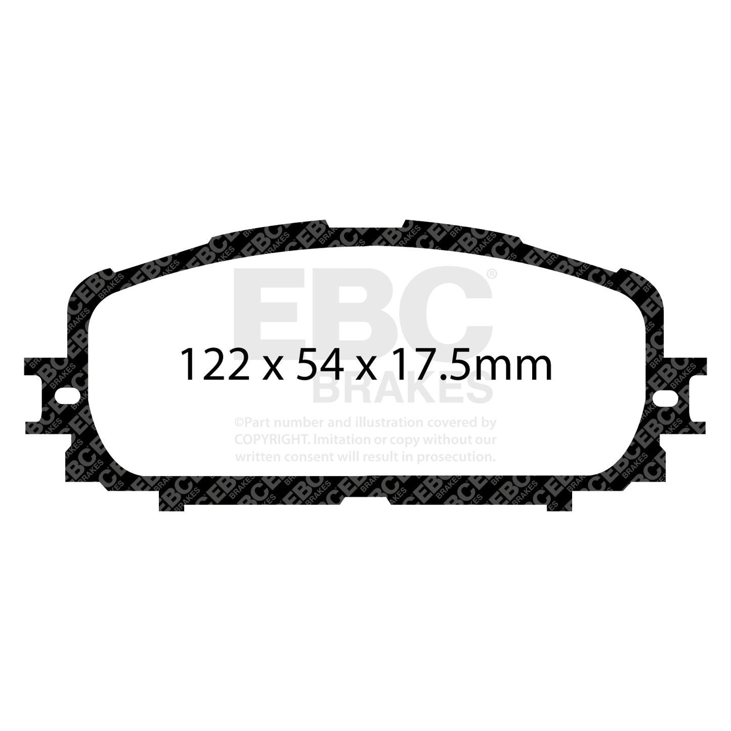 EBC Brakes Greenstuff 6000 Series Truck and SUV Brake Pad Set (DP6992)