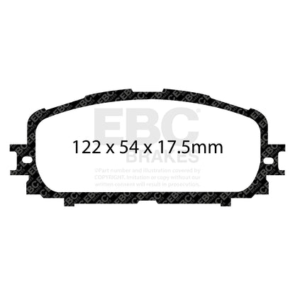 EBC Brakes Greenstuff 6000 Series Truck and SUV Brake Pad Set (DP6992)