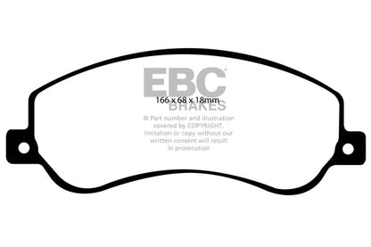 EBC Brakes Greenstuff 6000 Series Truck and SUV Brake Pad Set (DP6992)