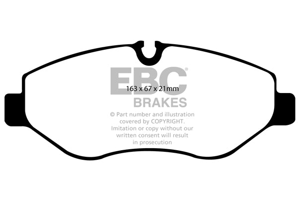 EBC Brakes Greenstuff 6000 Series Truck and SUV Brake Pad Set (DP6992)
