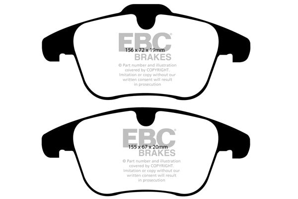 EBC Brakes Greenstuff 6000 Series Truck and SUV Brake Pad Set (DP6992)
