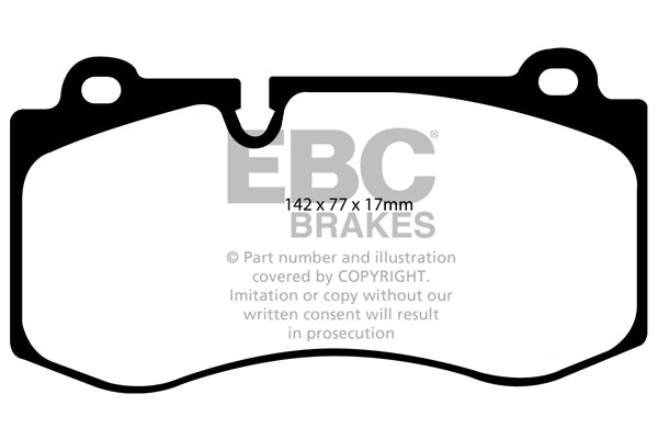 EBC Brakes Greenstuff 6000 Series Truck and SUV Brake Pad Set (DP6992)