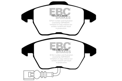 EBC Brakes Greenstuff 6000 Series Truck and SUV Brake Pad Set (DP6992)