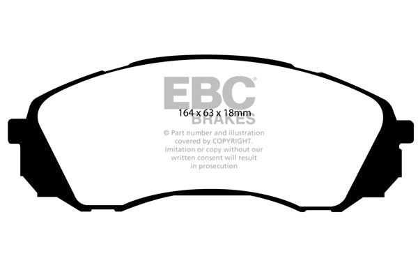 EBC Brakes Greenstuff 6000 Series Truck and SUV Brake Pad Set (DP6992)