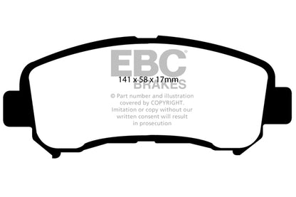 EBC Brakes Greenstuff 6000 Series Truck and SUV Brake Pad Set (DP6992)