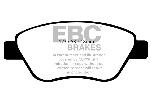 EBC Brakes Greenstuff 6000 Series Truck and SUV Brake Pad Set (DP6992)