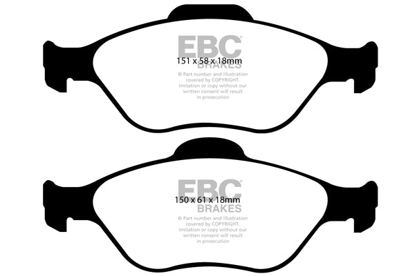 EBC Brakes Greenstuff 6000 Series Truck and SUV Brake Pad Set (DP6992)