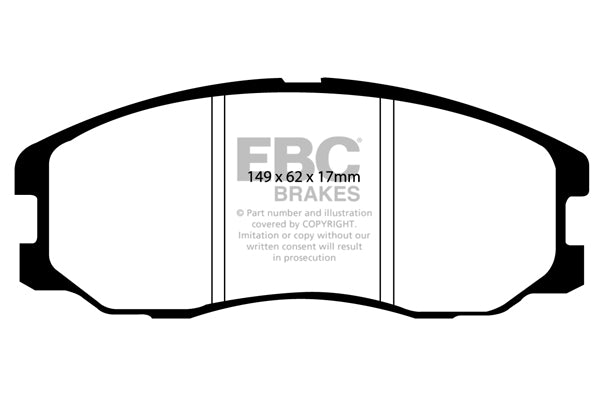 EBC Brakes Greenstuff 6000 Series Truck and SUV Brake Pad Set (DP6992)