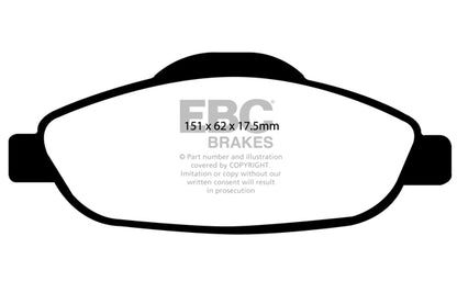 EBC Brakes Greenstuff 6000 Series Truck and SUV Brake Pad Set (DP6992)