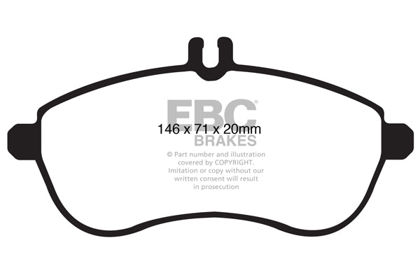 EBC Brakes Greenstuff 6000 Series Truck and SUV Brake Pad Set (DP6992)