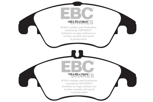 EBC Brakes Greenstuff 6000 Series Truck and SUV Brake Pad Set (DP6992)