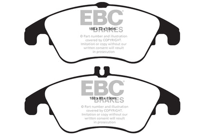 EBC Brakes Greenstuff 6000 Series Truck and SUV Brake Pad Set (DP6992)