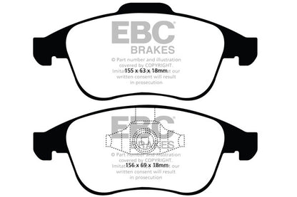 EBC Brakes Greenstuff 6000 Series Truck and SUV Brake Pad Set (DP6992)