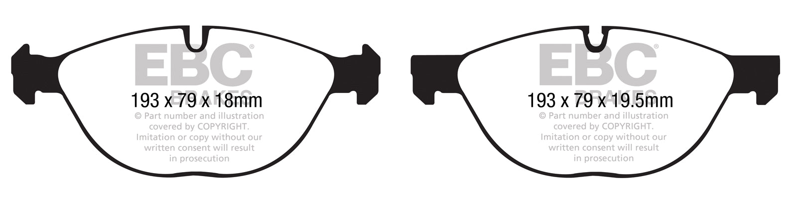 EBC Brakes Greenstuff 6000 Series Truck and SUV Brake Pad Set (DP6992)