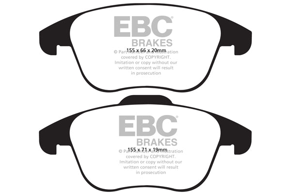 EBC Brakes Greenstuff 6000 Series Truck and SUV Brake Pad Set (DP6992)