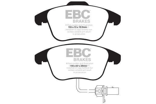 EBC Brakes Greenstuff 6000 Series Truck and SUV Brake Pad Set (DP6992)