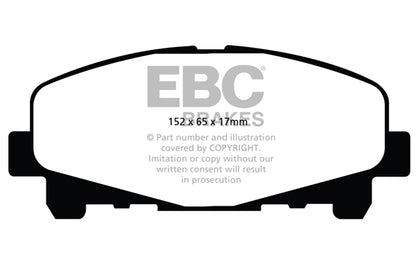EBC Brakes Greenstuff 6000 Series Truck and SUV Brake Pad Set (DP6992)