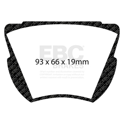 EBC Brakes Greenstuff 6000 Series Truck and SUV Brake Pad Set (DP6992)