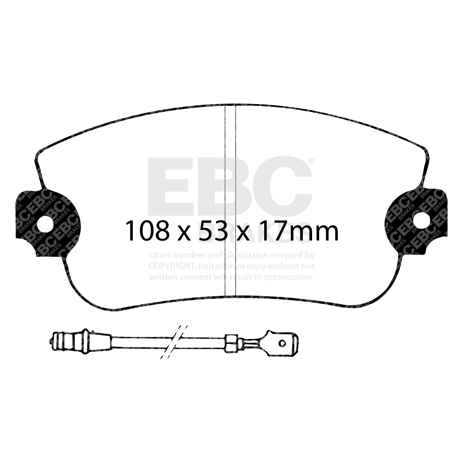 EBC Brakes Greenstuff 6000 Series Truck and SUV Brake Pad Set (DP6992)
