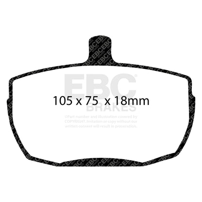 EBC Brakes Greenstuff 6000 Series Truck and SUV Brake Pad Set (DP6992)