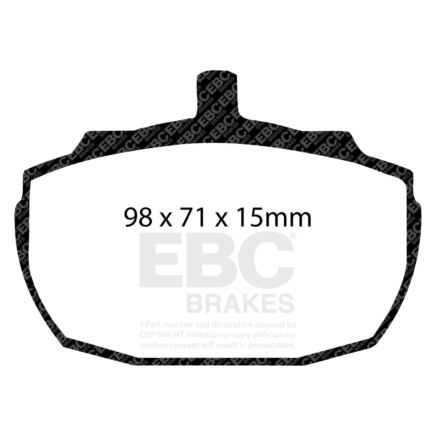EBC Brakes Greenstuff 6000 Series Truck and SUV Brake Pad Set (DP6992)