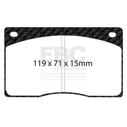 EBC Brakes Greenstuff 6000 Series Truck and SUV Brake Pad Set (DP6992)