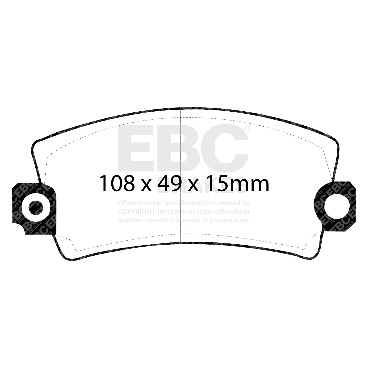 EBC Brakes Greenstuff 6000 Series Truck and SUV Brake Pad Set (DP6992)