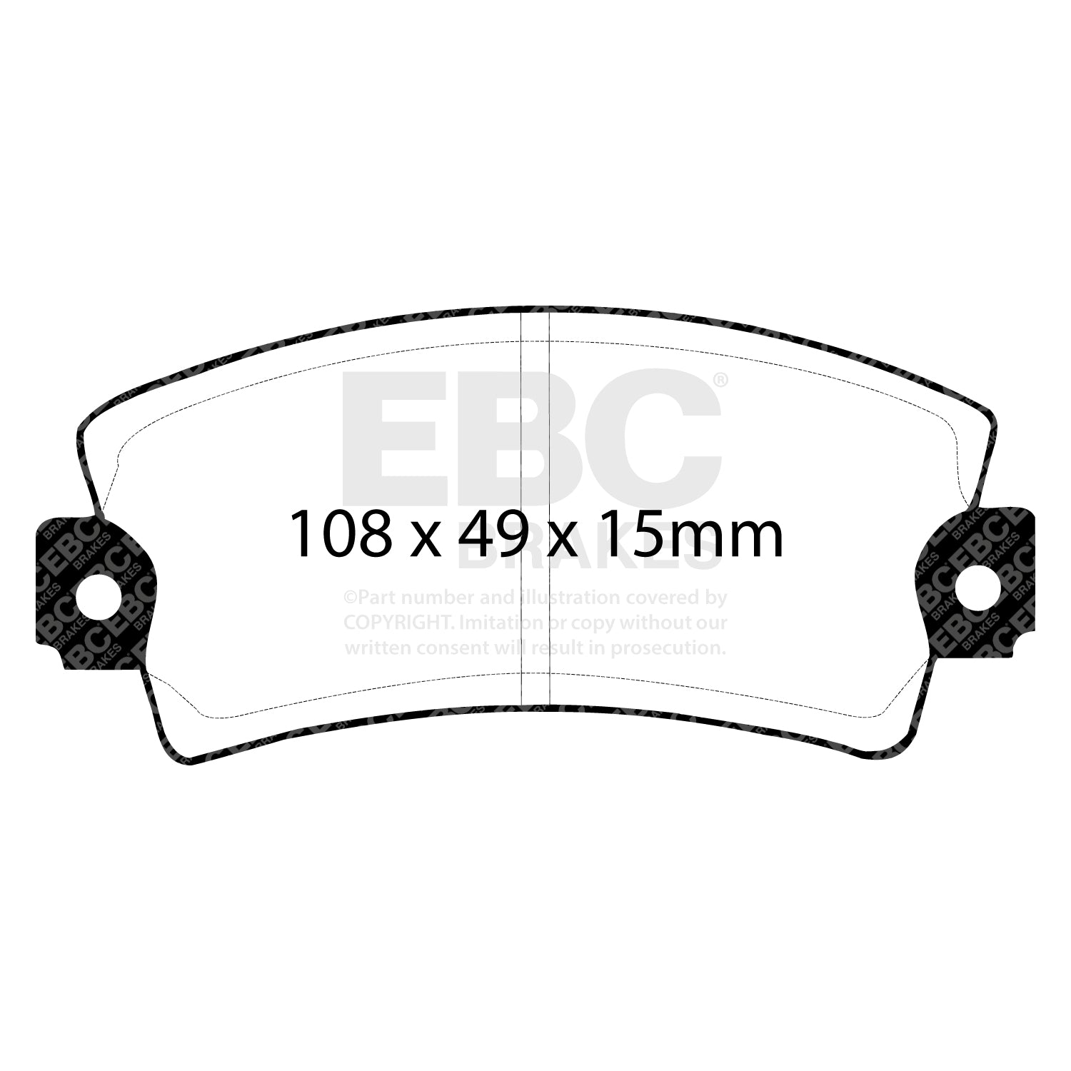 EBC Brakes Greenstuff 6000 Series Truck and SUV Brake Pad Set (DP6992)