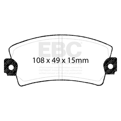 EBC Brakes Greenstuff 6000 Series Truck and SUV Brake Pad Set (DP6992)