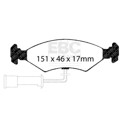 EBC Brakes Greenstuff 6000 Series Truck and SUV Brake Pad Set (DP6992)