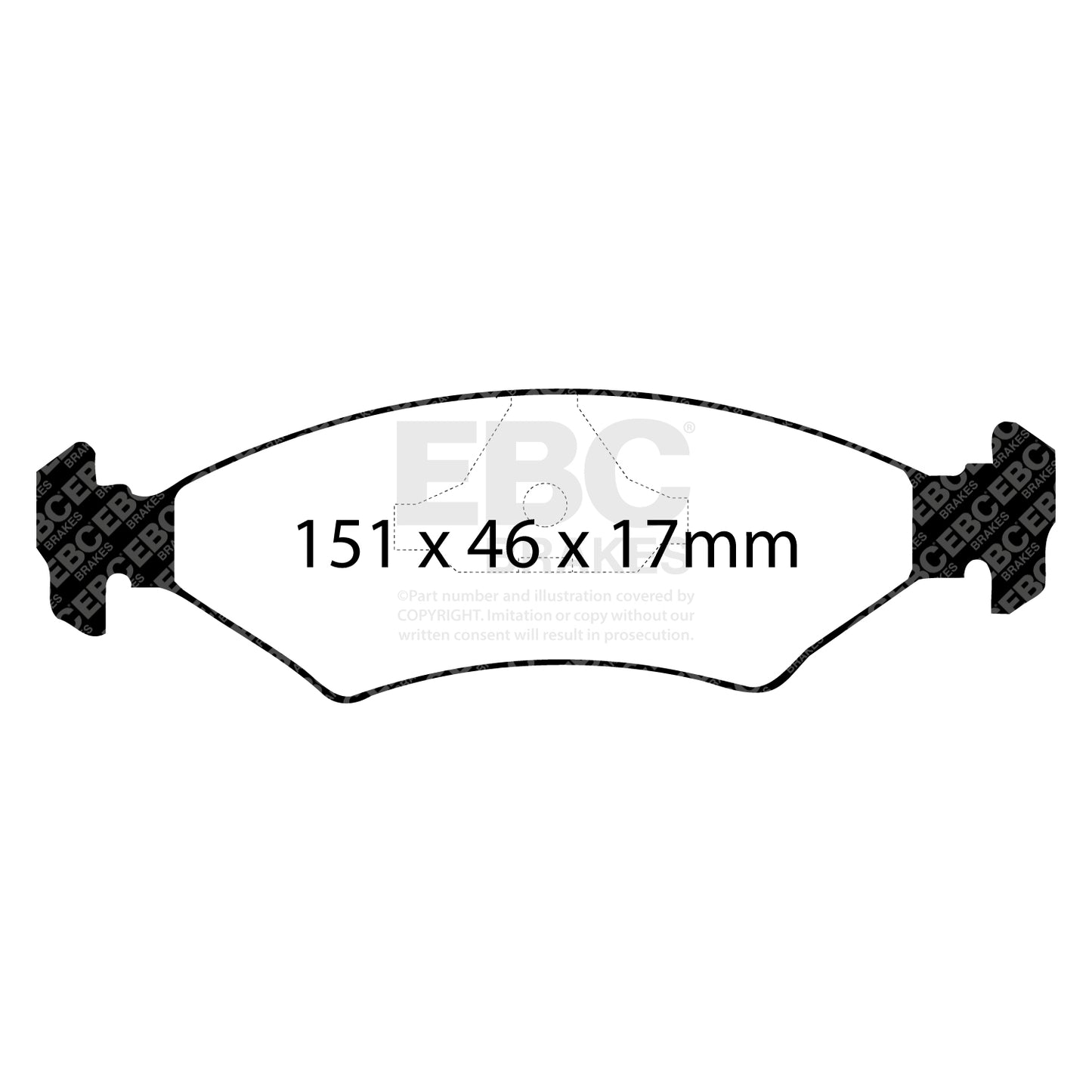 EBC Brakes Greenstuff 6000 Series Truck and SUV Brake Pad Set (DP6992)